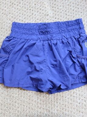 Free People Women’s Purple Athletic Shorts - Lightweight Running Shorts